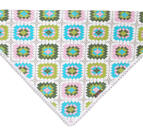 Scarf mormorsrutor spets