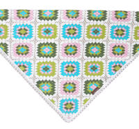 Scarf mormorsrutor spets